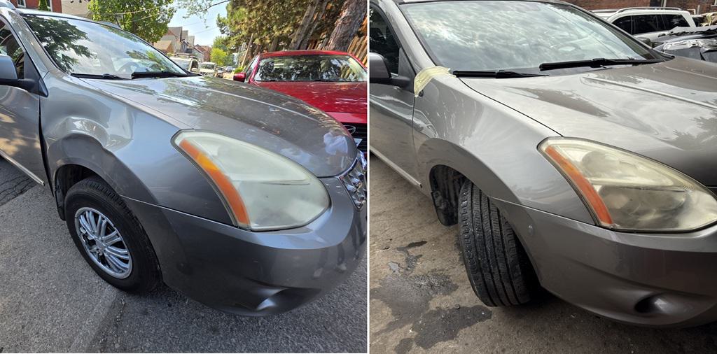 2008 Nissan Rogue Fender Collision