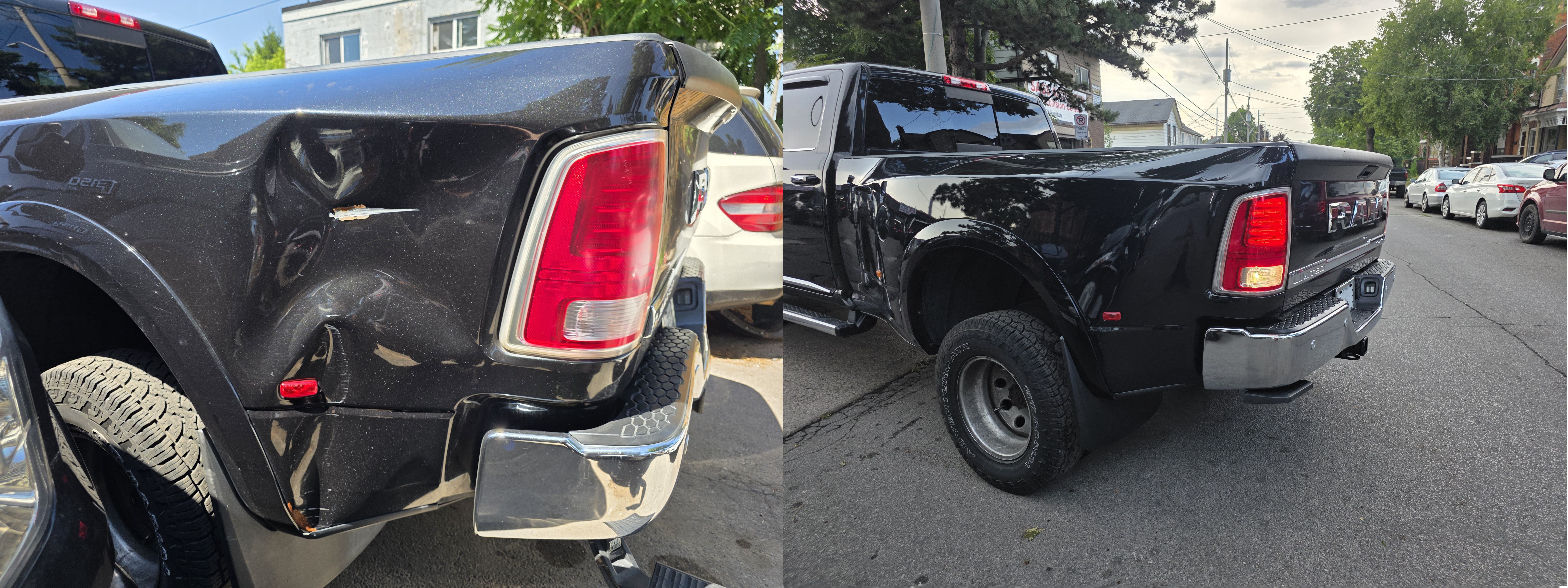 2017 Ram 3500 Bed Collision